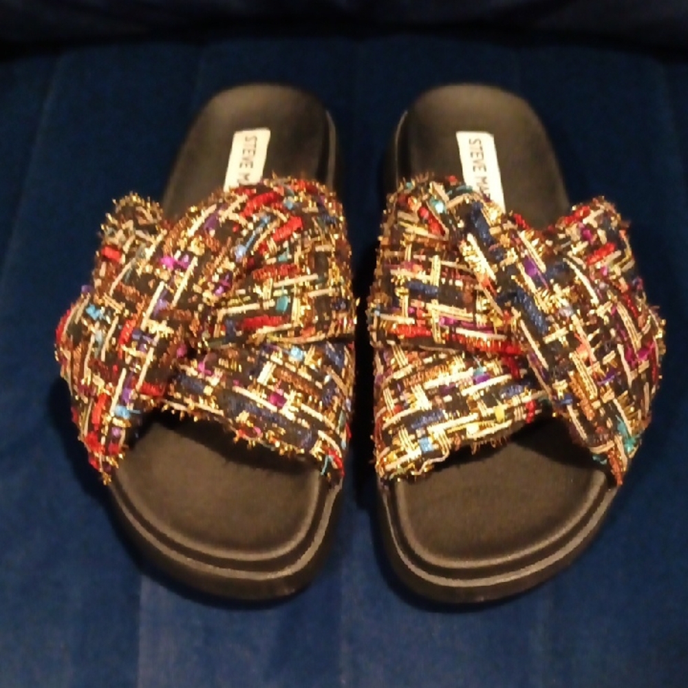 Steve Madden Women's Multicolor Slide Sandals